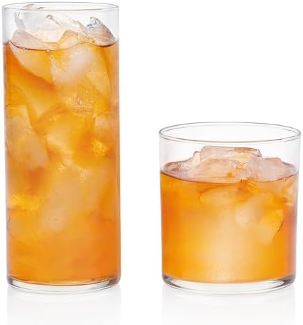 Libbey Miles 16 Piece Tumbler and Rocks Glass Set