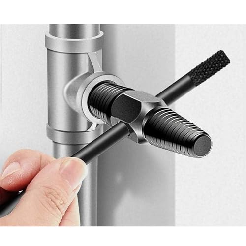 Doppelkopf Schraubenausdreher 1/2 und 3/4 Zoll mit Stick, Linksgewinde Ausdreher Rohrschraubenausdreher Bolzen Entferner für Rohrleitungsreinigung Schlechte Gewindebohrer Wartung
