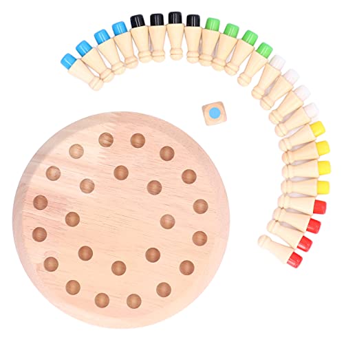 Juego de Mesa de Memoria de Ajedrez de Madera miniatura 1