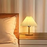 ✔️ [Diseño de decoración del hogar simple] -Esta lámpara de mesa plisada es de tamaño pequeño, 24 * 24 * 27 cm. Es muy adecuado para decorar cualquier lugar de la casa. Luces de ambiente ideales para la sala de estar, el dormitorio, la habitación de los niños, etc., para agregar un ambiente cálido y confortable.