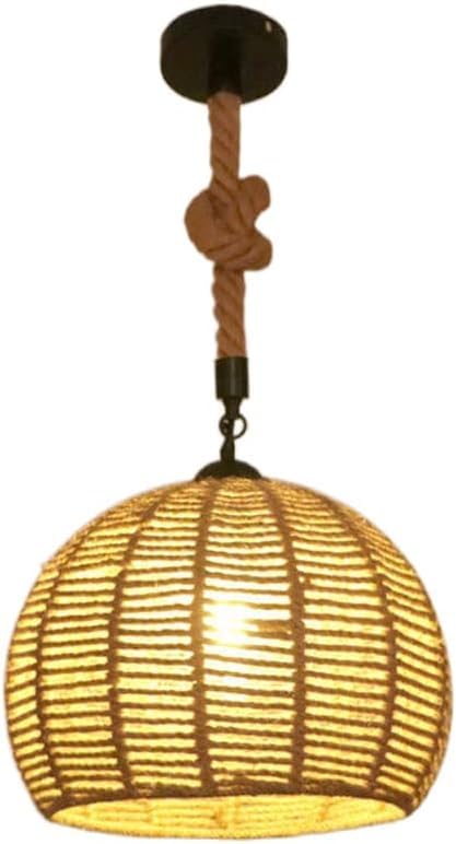 Suspension en corde de chanvre vintage pour illuminer un restaurant chaleureux
