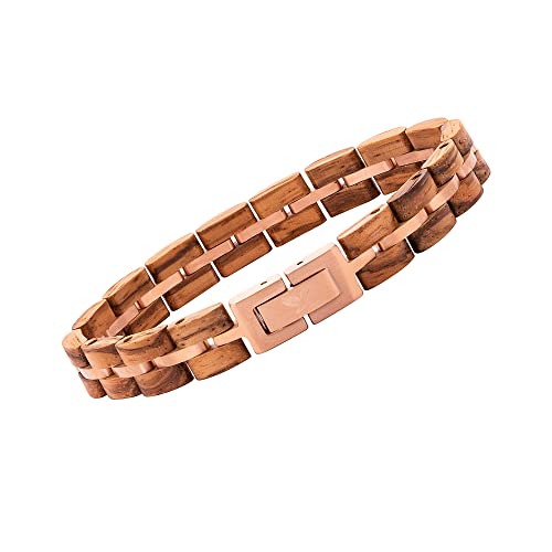 Bracelet serpent bois et acier Woodstar idéal cadeau femme