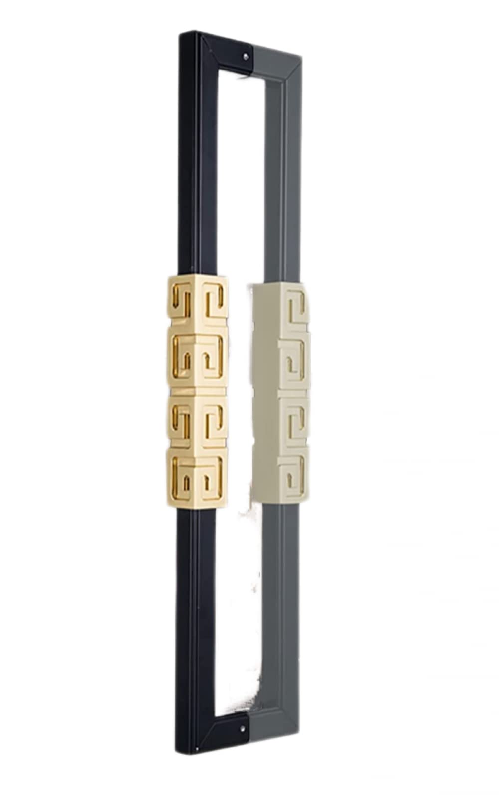 Poignées de porte en acier inoxydable 304 pour vantaux en bois et verre 60 cm