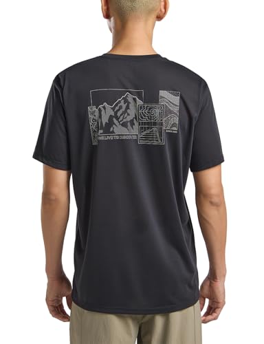 Jack Wolfskin Herren Vonnan Graphic M T-Shirt, Explore Phantom, L EU