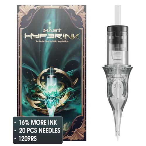 Mast Hyperink Tattoo Needle Cartridges 1209RS Round Shader, 20PCS