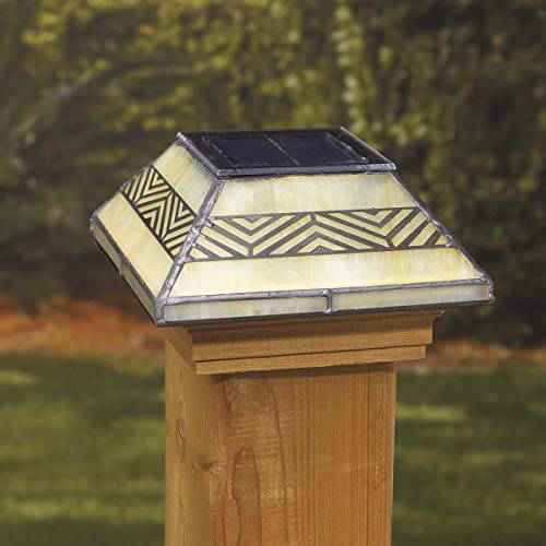 Deckorators Stained Glass Solar Post Cap - 4x4 Deckorators Stained Glass Solar Post Cap - 4x4