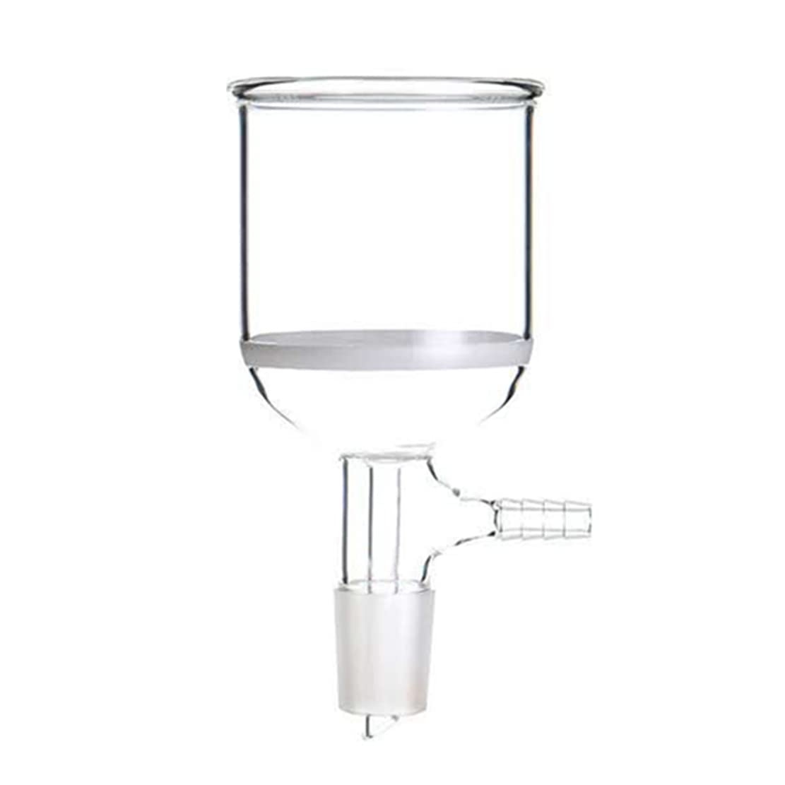 24/29 Glass Buchner Funnel with Core Sand Disk Coarse Filter and Filtering Vacuum Adapter