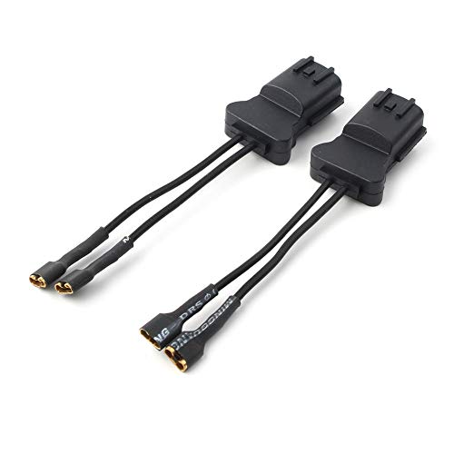 Bacar Motorbike Wiring Harness, Horn Speaker Adapter Wiring Harness Pigtail Socket 2Pcs Plastic Accessaries for Hyundai Powersport