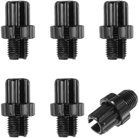 Yuanchu 6Pcs M10 Bike Brake Cable Handle Lever Adjusting Screws, 10mm Bicycle Brake Lever Adjuster Aluminum Alloy Bicycle Adjustable Parts for Mountain Bike Accessories