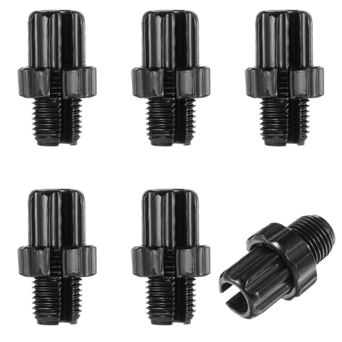 Yuanchu 6Pcs M10 Bike Brake Cable Handle Lever Adjusting Screws, 10mm Bicycle Brake Lever Adjuster Aluminum Alloy Bicycle Adjustable Parts for Mountain Bike Accessories