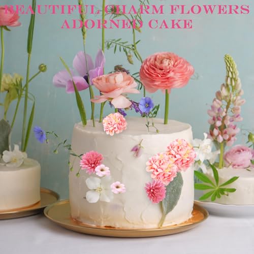 CYZBL 20 Stück Kunstblumen Köpfe Elegant Set, Mini Seidenblumen Köpfe Mix, Dekorative Kunstblumenköpfe zum Basteln, Exquisit Klein Künstlich Blütenköpfe, Künstliche Blumenköpfe für Hochzeit Basteln