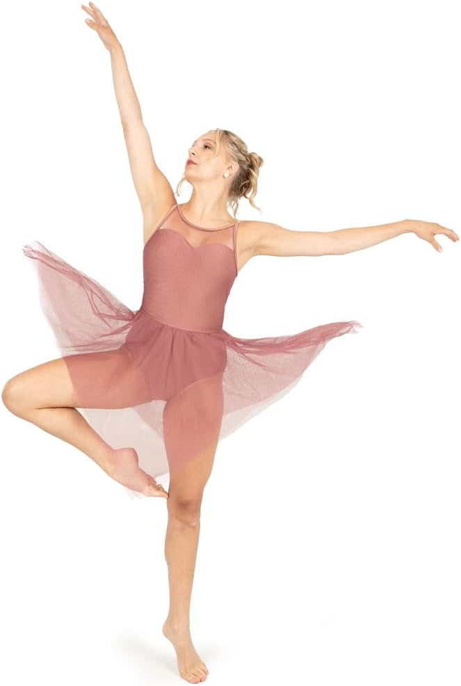 Alexandra Collection Sweetheart Mesh Handkerchief Lyrical Dress - Image 4