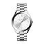 Skagen Orologio Kuppel per donna, movimento al quarzo a tre lancette con cinturino in acciaio inossidabile, tessuto o pelle, 32 mm, Marrone e bianco