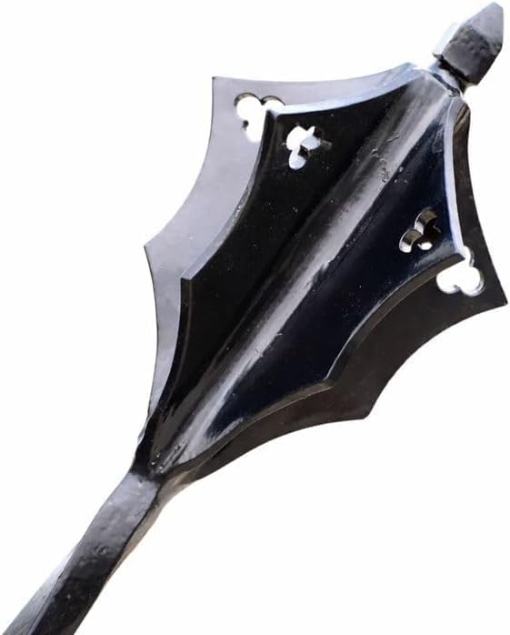 Medieval Battle Axe Prop, Black Metal Finish, Decorative Weapon Replica