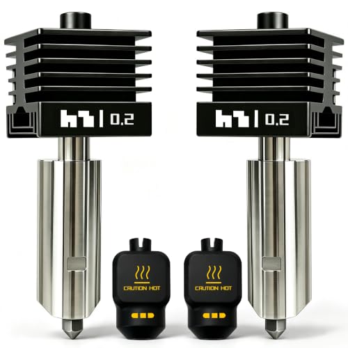 Image of 2‑Pack 0.2mm P2S Hotend for Bambu Lab P2S Nozzle X2D /H2D /H2S /A1 /A1 Mini