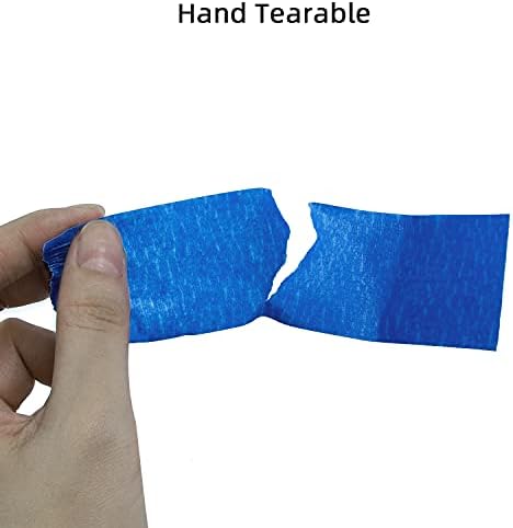 NORTHERN BROTHERS Wide Masking Tape 36mm Indoor Painting and Decorating Blue Decorators Tape for Painting Multi-Surface 8 Pack Painter Tape