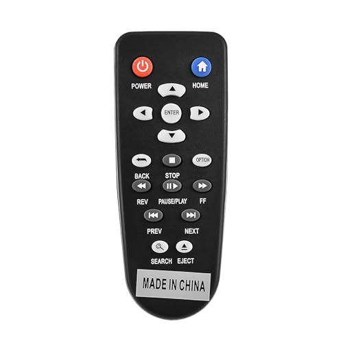 Culnflun Télécommande de Remplacement pour Lecteur multimédia Western Digital WDTV WDTV001RNN, télécommande ABS résistante à l'usure avec Distance de 10...