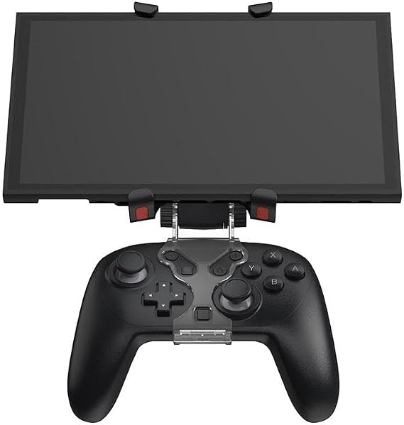 Adjustable Controller Mount for Switch 2 Pro – Handheld Gaming Bracket with Multi-Angle Stand, Secure Clip Holder for Switch Console & Pro Controller, Ergonomic Grip for Comfortable Play