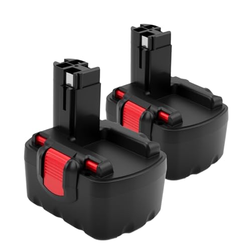 2-Pack Replacement Bosch Battery, 14.4V 4000mAh Ni-MH, Rechargeable - Compact Battery with Higher Safety & Longer Runtime -Compatible with Bosch BAT040 2607335275 2607335533 2607335534 2607335711