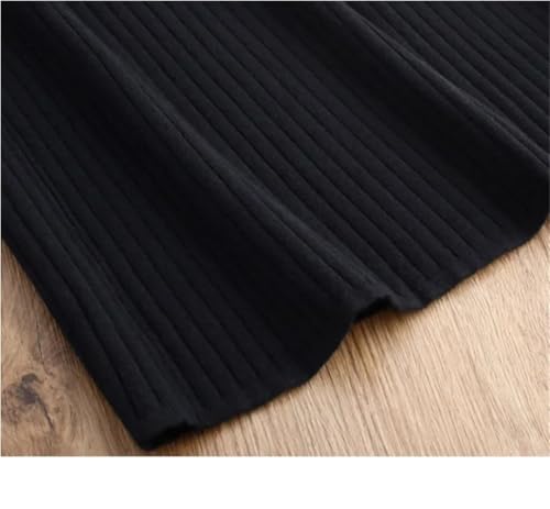 Women's Slim Fit Knitted Mid-Length Half Skirt High Waist Gathered Skirts3