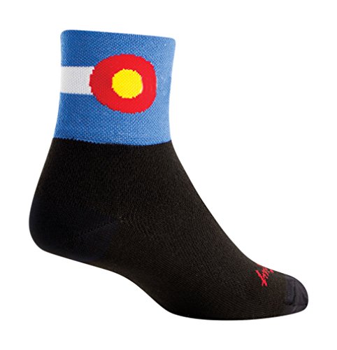 SockGuy, Classic Colorado Flag 2 Mens Socks, cuff height 3