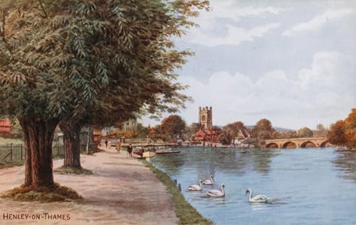 Lienzo decorativo Henley sul Tamigi Alfred Robert Quinton pintura para pared 60x90