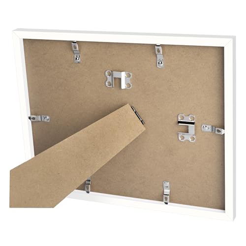 Image of upsimples Certificate Frame, 8.5 by 11 Diploma Frames, 1 Pack, White | Clear Plexiglass, 8.5x11 Document Degree Frames for Gallery Wall and Tabletop, Graduation Gift