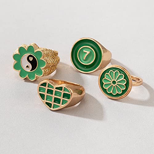 Enamelled Rings Combo for Women (Combo 3)