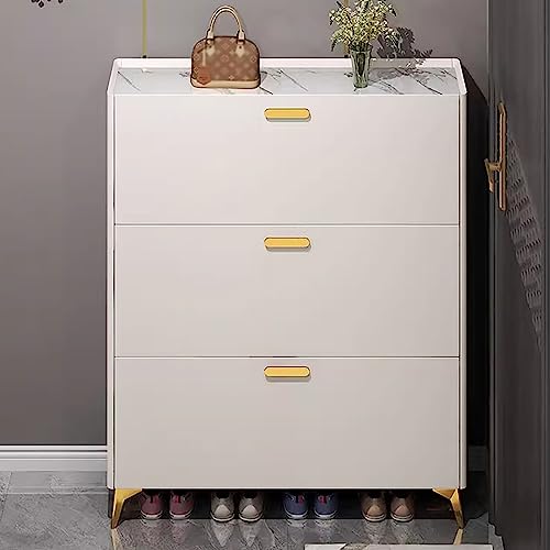 Armoire à chaussures étroite pour entrée | Meuble de rangement compact couleur A taille 17