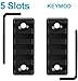 Gotical 5 Slots Aluminum Key mod Rail Section for Key mod Five Slots Key mod Rail Picatinnii Rail Section (Pack of 2-4 PCS 5 Slots)