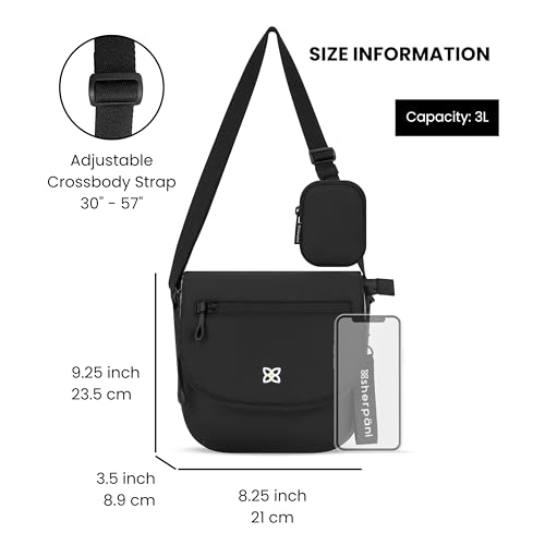 Sherpani Milli, Nylon Flap Crossbody Purse, Medium Shoulder Bag, Travel Crossbody Bags for Women, RFID Protection3