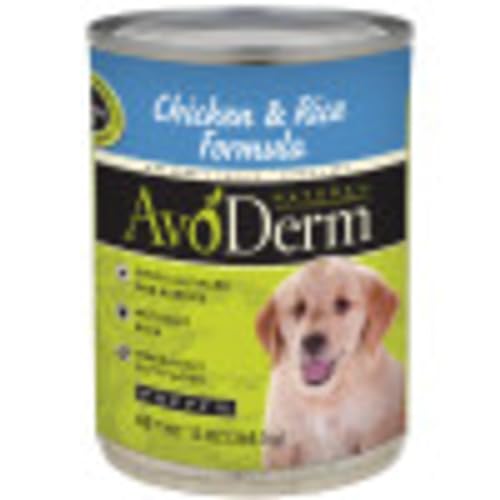 AvoDerm Natural Puppy Dry & Wet Dog Food, DHA For Brain & Eye Development, Chicken & Brown Rice Formula, 13 oz can (pack of 12)