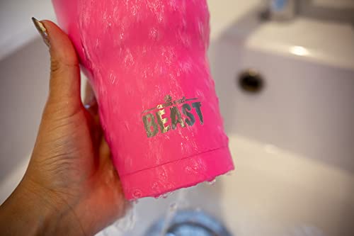 Image of Beast 30 oz Tumbler Stainless Steel Insulated Coffee Cup with Lid, 2 Straws, Brush & Gift Box by Greens Steel (30oz, Cup Cake Pink)
