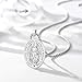 LOOVE S925 Sterling Silver Virgin Mary Miraculous Medal Necklace for Women Catholic Virgen De Guadalupe Miraculous Medal Pendant Blessed Mother Necklace for Men Protection Pendant Jewelry