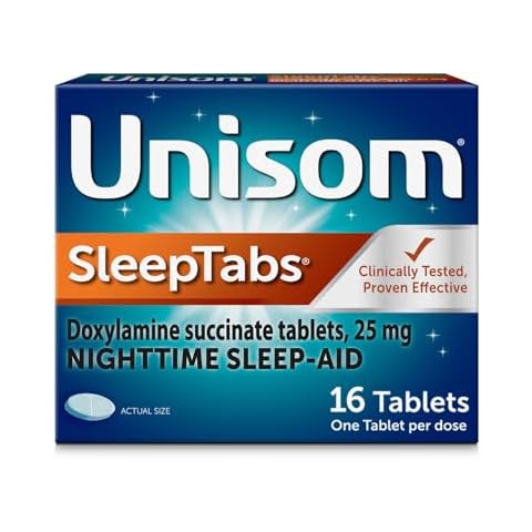 Unisom SleepTabs, Nighttime Sleep-aid, Doxylamine Succinate, 16 Tablets Cover