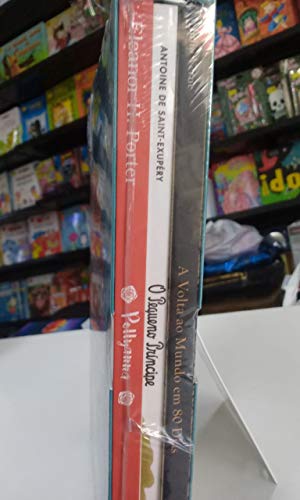 BOX POLLYANNA PEQUENO PRÍNCIPE VOLTA AO MUNDO EM 80 DIAS CLÁSSICOS DA LITERATURA