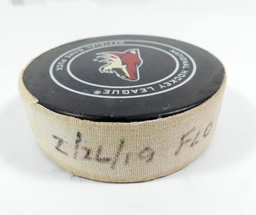 2019 Arizona Coyotes vs. Florida Panthers Game Used Puck 2-26-19 AA0038910 - NHL Unsigned Game Used Pucks