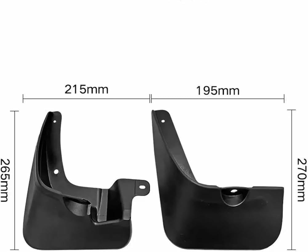 4 Pcs Splash Guards Wheel Mudflaps for Kia Rio Pride 2006-2011 Car Front Rear Rubber Splash Guards