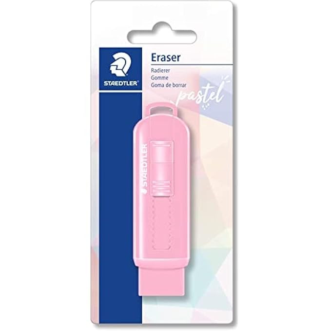 Staedtler 525 PS PVCFree Eraser with Sliding Plastic Sleeve in