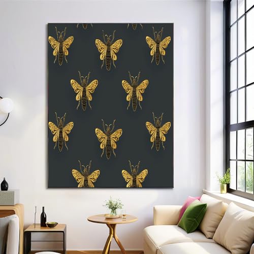 Mural de abeja lujosa de 80x120cm para renovar paredes vacías sin recargar