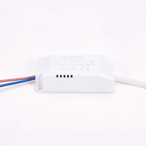 Miniatura 1 de Othmro Controlador LED 2pcs 12-18W fuente de alimentación transformador adaptador 85-265V DC salida de bajo voltaje para luz LED, proyecto de