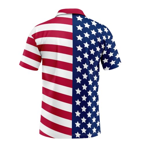 Camisetas polo para hombre de golf, divertidas, con tecnología anti-transpiración y secado rápido, manga corta miniatura 2