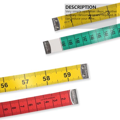 Set de 3 cintas métricas Lurrose de 150 cm precisión alta miniatura 2