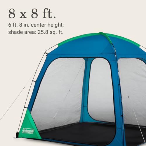 Coleman Skyshade Screened Shelter with Easy Set up, 8x8 Foot Blue - image 2
