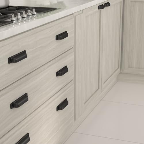 Tirador negro mate Richelieu Hardware BP8716128900 para reformar cocinas y baños elegantes 3