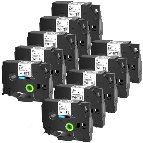 18mm 10pk�t���L�V�u��ID���~�i�b�g���x���e�[�v�́A���x���v�����^�[�ƌ݊����̂���z���C�g�J�[�g���b�W��̃u���b�NTZE-FX241�ƌ݊���������܂�
