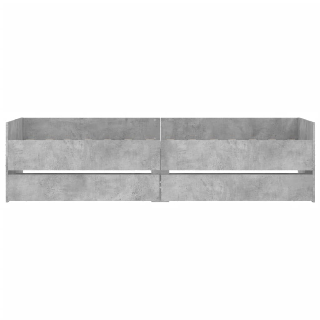 Generic Struttura Letto Singola con Cassetti, Base Letto Contenitore Moderna, Adatta per Materasso (75 x 190 cm)