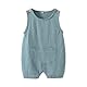 Huaqgu Sommer-Baby-Strampler, atmungsaktiver Overall für Mädchen und Jungen, Musselin-Nachtwäsche, Kleidung, Duschgeschenk für Säuglinge und Kleinkinder