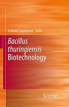 Bacillus thuringiensis Biotechnology 2012th Edition Bacillus thuringiensis Biotechnology 2012th Edition book cover