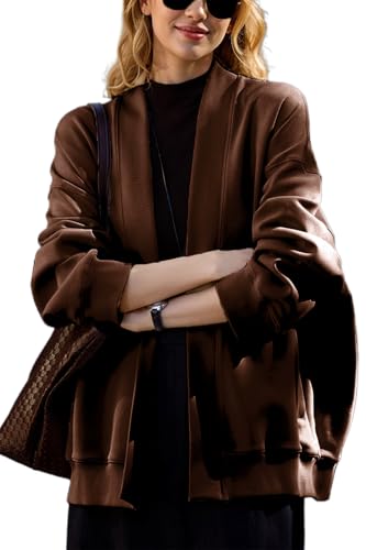 2025 Spring Streetwear Oversized Solto Leve Frente Aberta Cardigã...